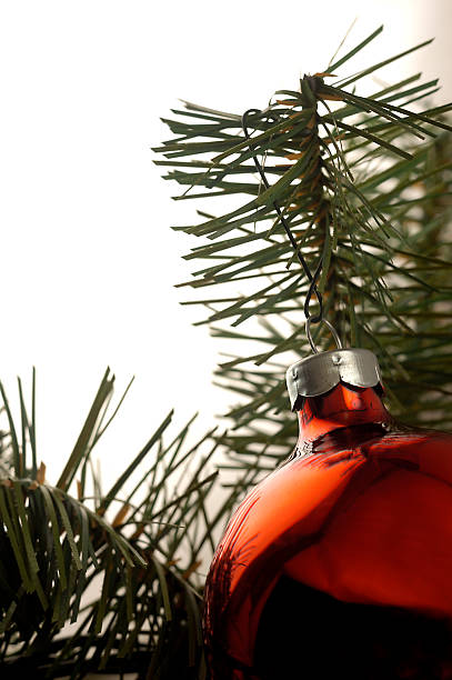 istock A Christmas ornament / decoration with an evergreen background. 92013519