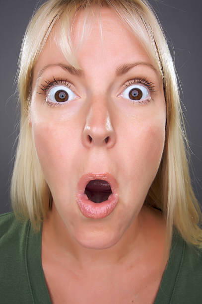 istock Shocked Blond Woman 92013970