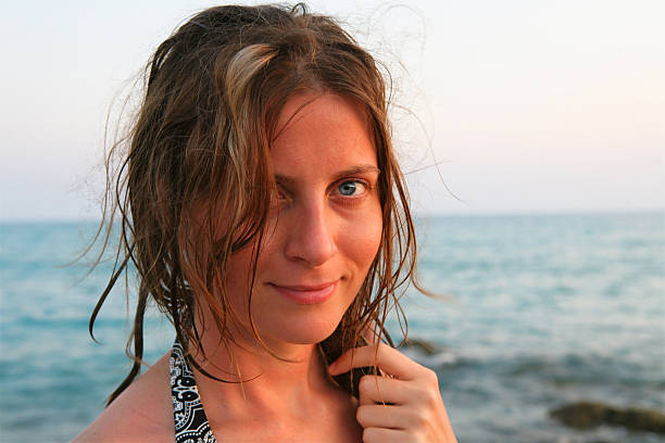 istock Woman with fluttering hair 92014310