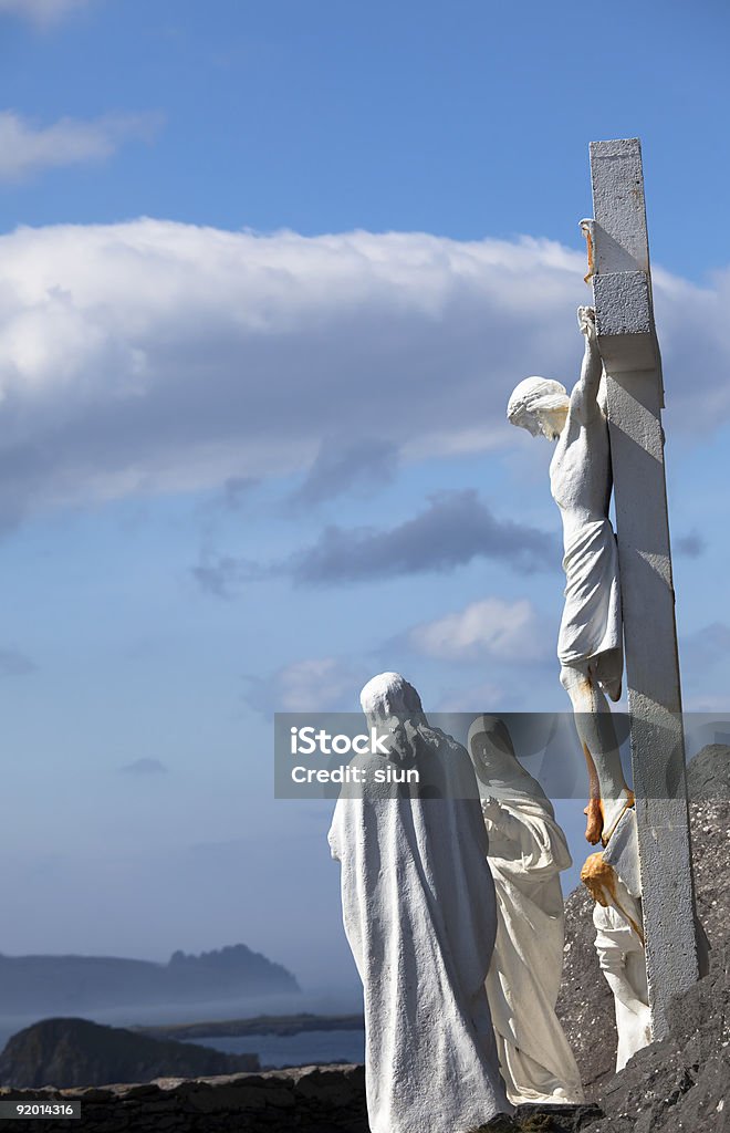 Cross a Slea Head, Dingle, Irlanda - Foto stock royalty-free di Croce religiosa