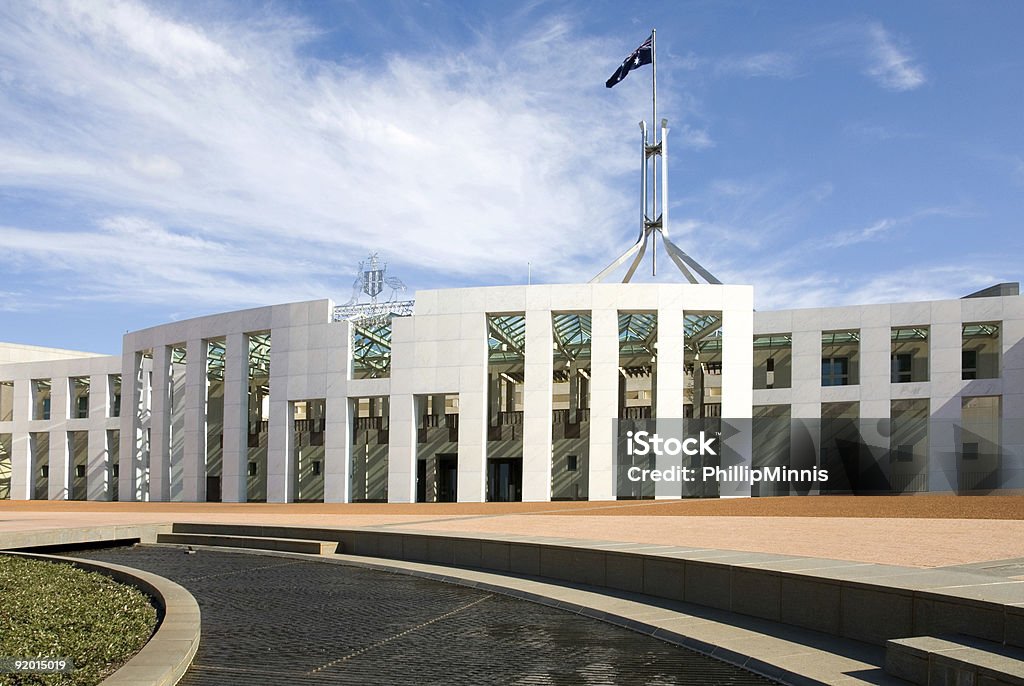 Parlamento australiano - Foto de stock de Parlamento de Australia - Canberra libre de derechos