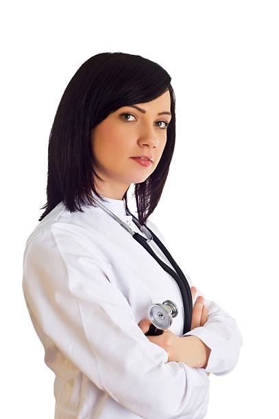 istock Female doctor isolated on the white background 92015179