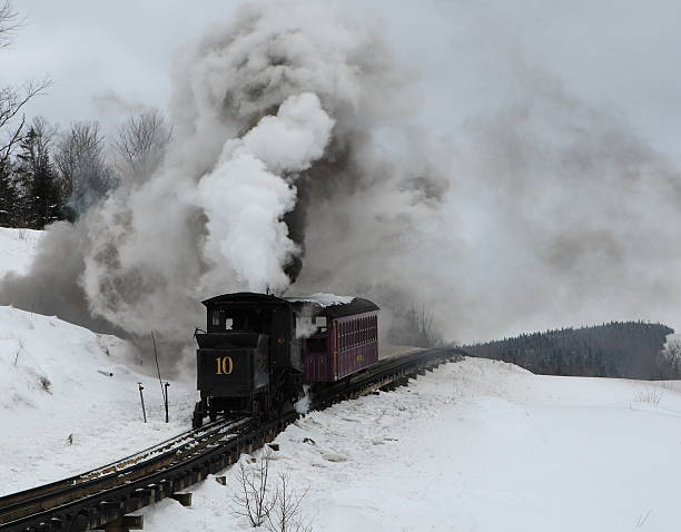 istock New Hampshire Winter #10 -Mt. Washington Cog Railway 92015346