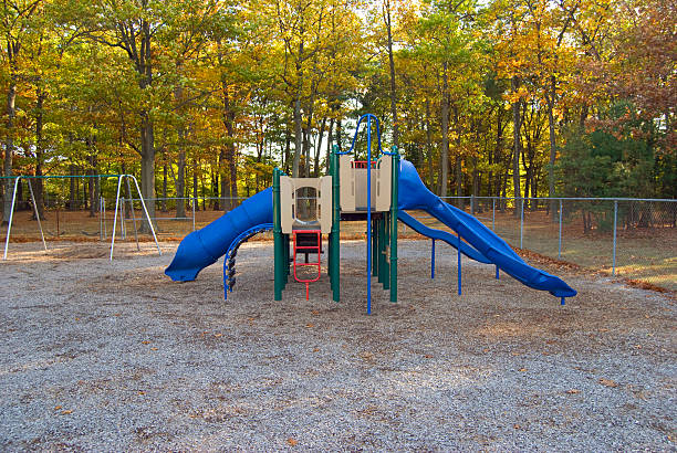 楽しい遊び場 - playground schoolyard playful playing ストックフォトと画像