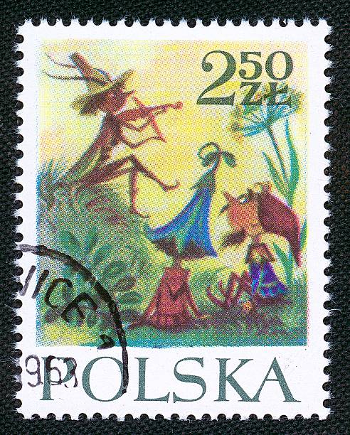 istock Illustration for children on Polish vintage stamp 92015742