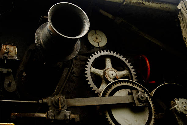 Locomotive Gears stock photo