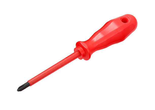 cacciavite isolato - screwdriver isolated phillips work tool foto e immagini stock