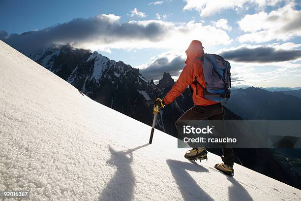 Mountain Climber Stock Photo - Download Image Now - Mountain Climbing, Snow, Rock Climbing