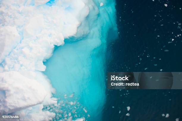 Aerial View Of Icebergs In Antarctica Stock Photo - Download Image Now - Aerial View, Climate Change, Ice