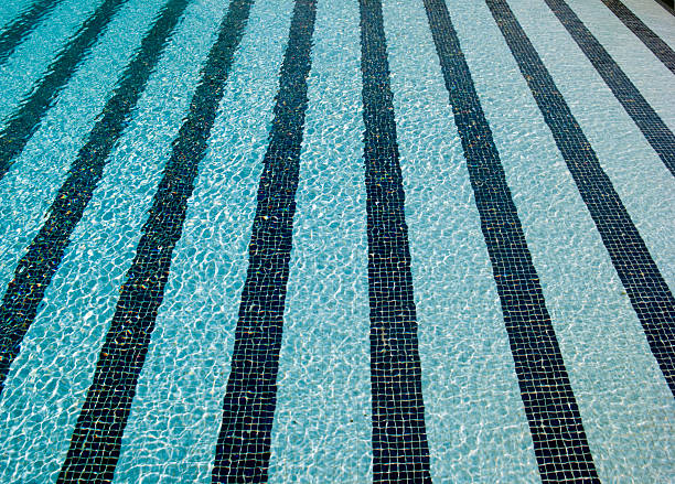 Swimming Lane Marker stock photo