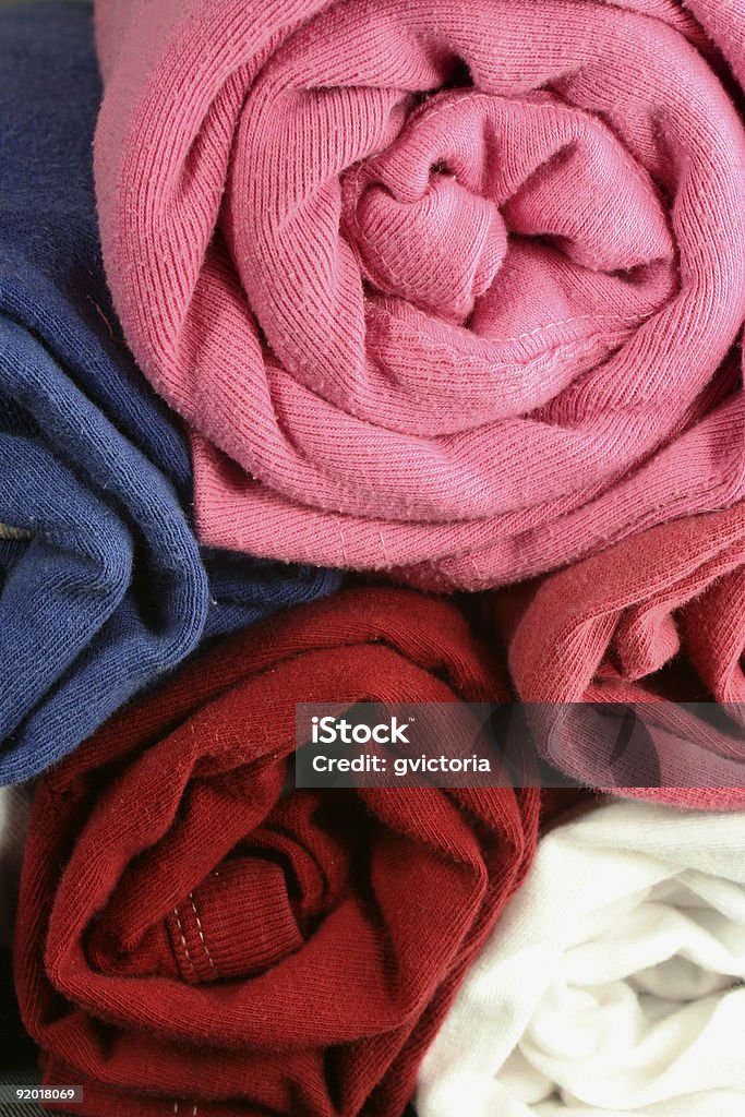 Camisas enroladas - Foto de stock de Algodão - Material Têxtil royalty-free