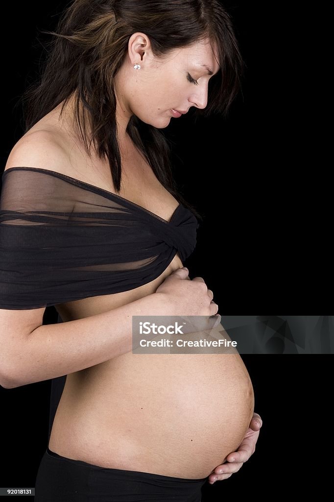 Junge schwangere Frau - Lizenzfrei Anfang Stock-Foto