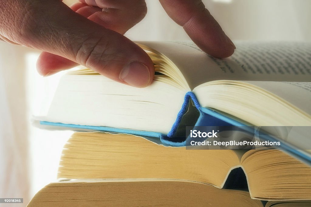 Reading book  Alphabet Stock Photo