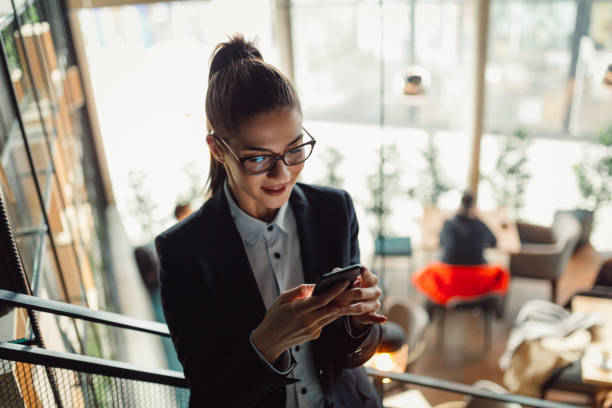 istock Top view of young businesswoman using technology. 920188682