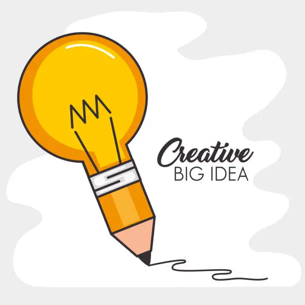 Vector illustration of creative big idea set icons