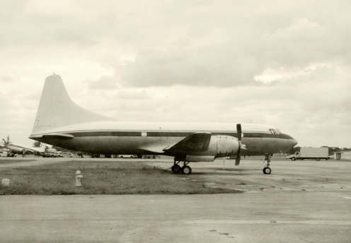 US Air Force firefighter training for Boeing B-47 at Lowry Air Force Base, Colorado, USA 1961.