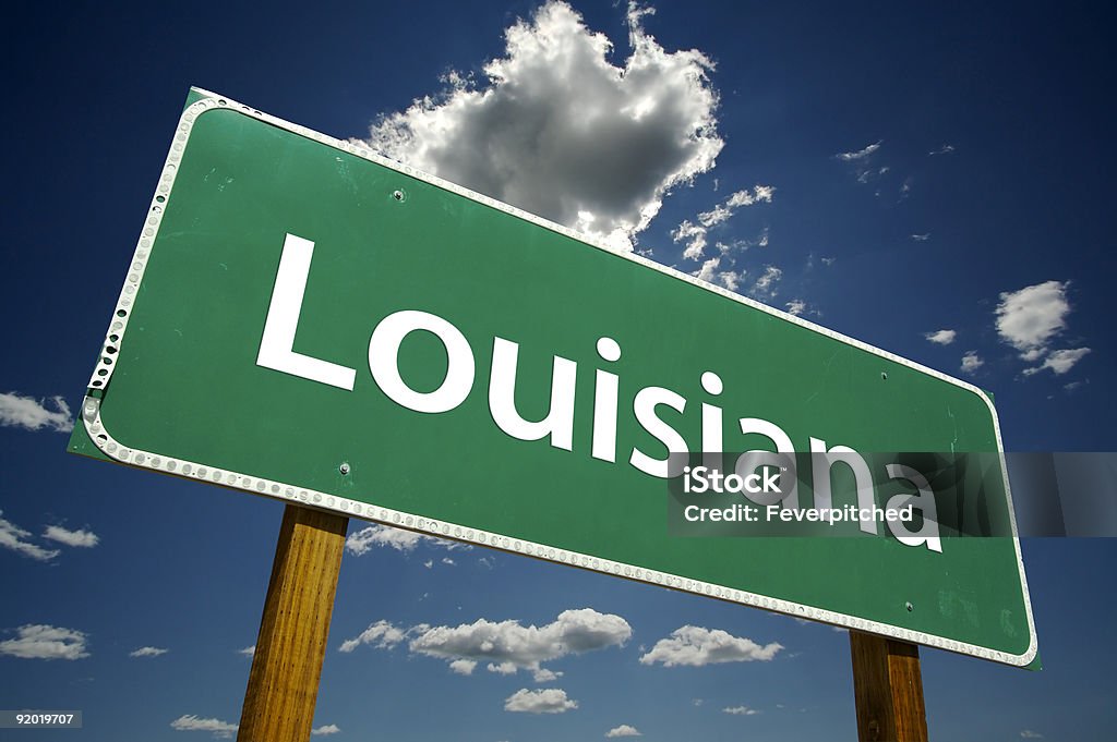 Луизиана Дорожный знак - Стоковые фото Дорожный знак роялти-фри