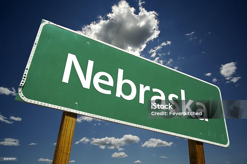 Nebraska Placa de estrada - Foto de stock de Nebrasca royalty-free