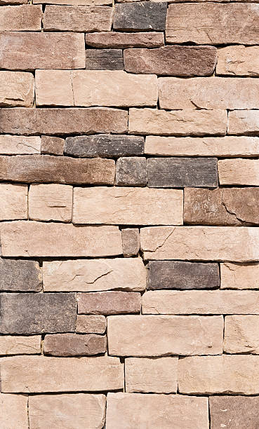 Brown Stone Wall Texture stock photo