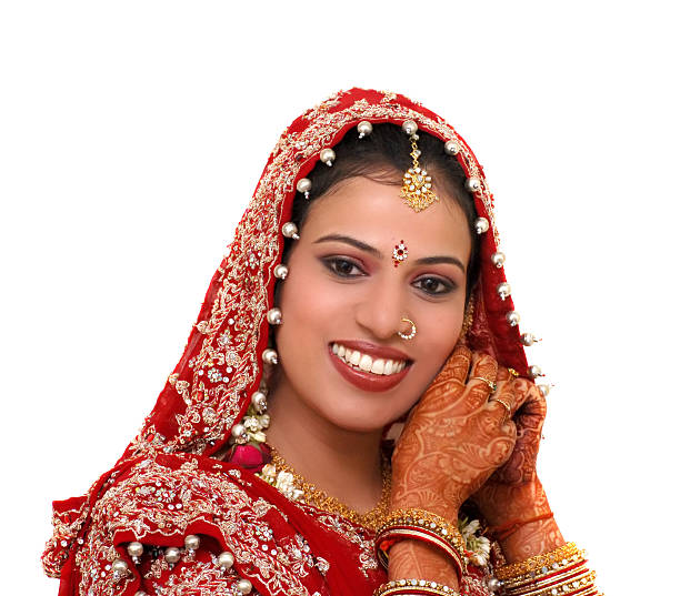 indian bride stock photo