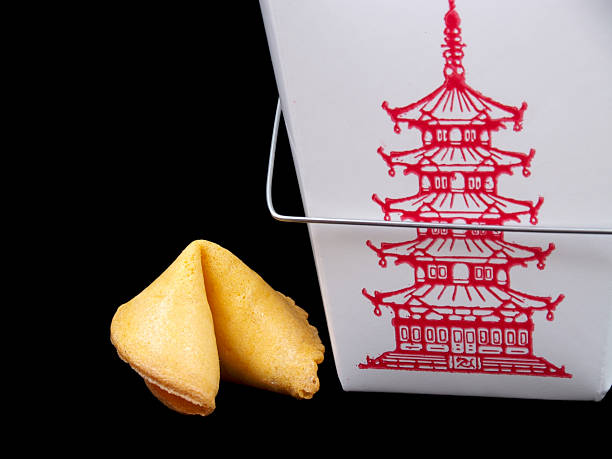 sorte chinês - aspirations chinese cuisine fortune cookie wishing imagens e fotografias de stock