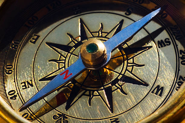 istock A close-up of an old style compass 92020107