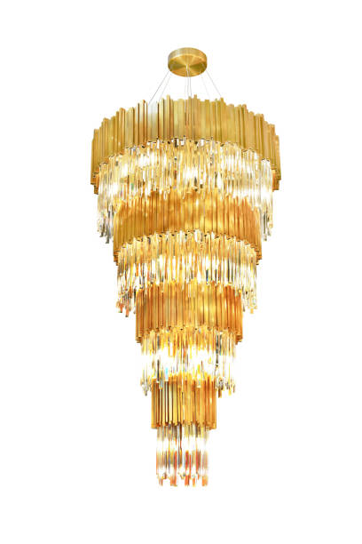 istock Luxury gold chandelier 920203576