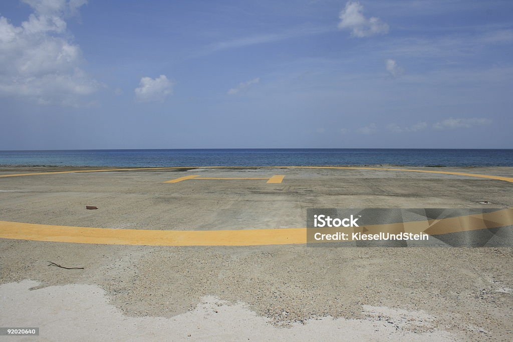 Chopper Landing local - Foto de stock de Aeroporto royalty-free