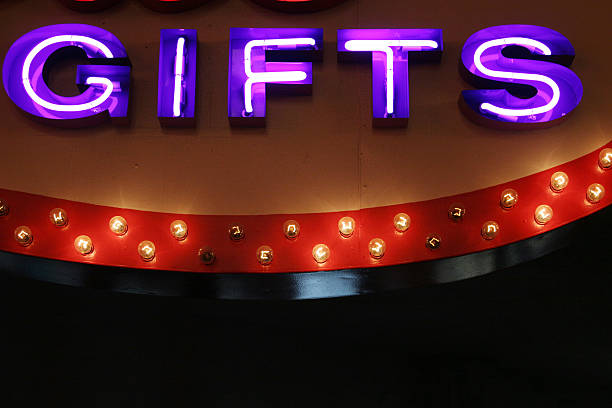 istock Gifts neon sign 92020840