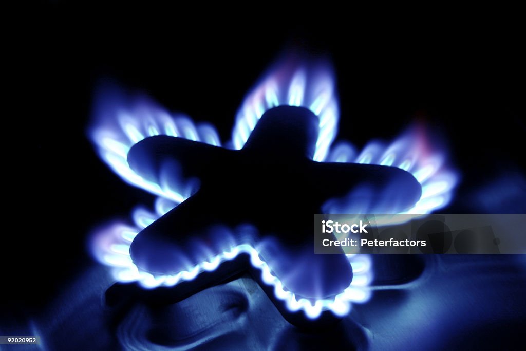 Flame  Black Color Stock Photo