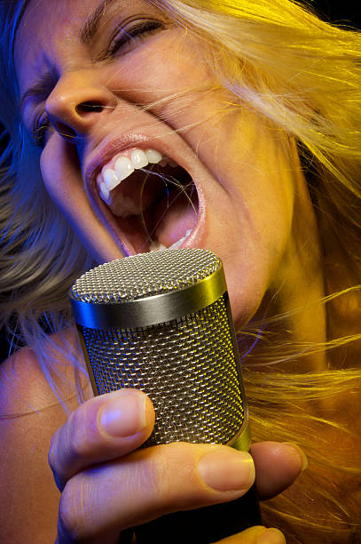 istock Woman Sings with Passion 92021057