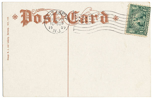 istock Postcard with Jamestown Stamp 92021082