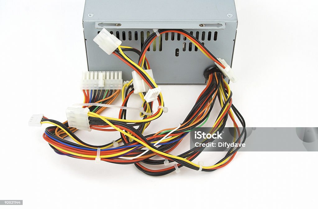 Computer Power Supply And Cables  Cable Stock Photo