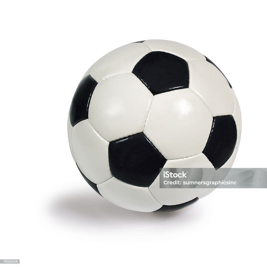 Pallone da calcio - Foto stock royalty-free di Bianco