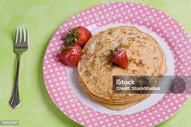 Vegan Panquecas - Fotografias de stock e mais imagens de Açúcar em Pó - Açúcar em Pó, Comida, Comida Doce