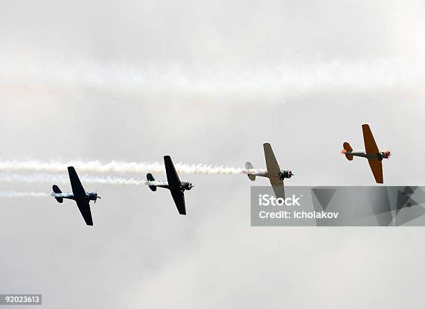 Vecchi In Aereo - Fotografie stock e altre immagini di A mezz'aria - A mezz'aria, Abilità, Aeroplano