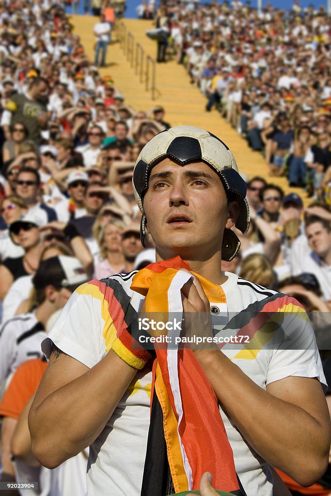 Medo de futebol alemão - Foto de stock de Fã royalty-free