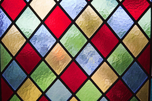 istock Antiguan Church stained Glass window 92024410