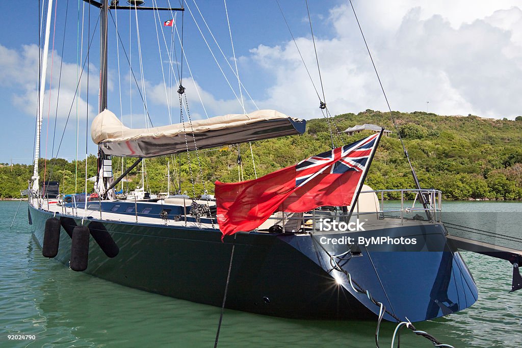 Antigua barche a vela - Foto stock royalty-free di Acqua