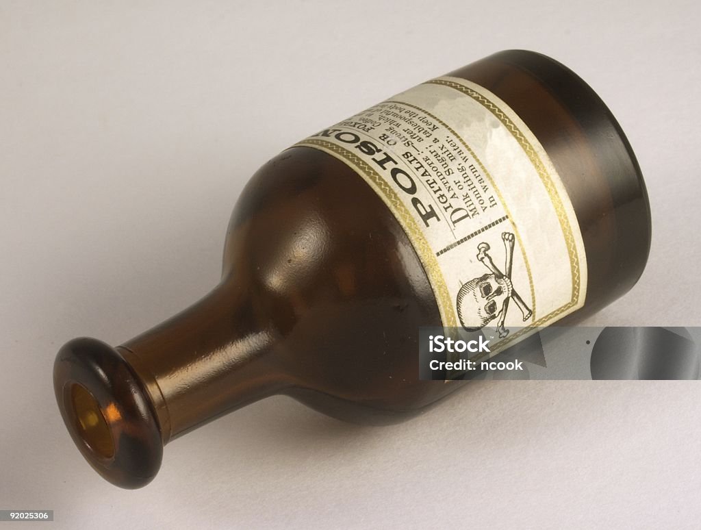 Vintage Poison Flasche - Lizenzfrei Giftstoff Stock-Foto