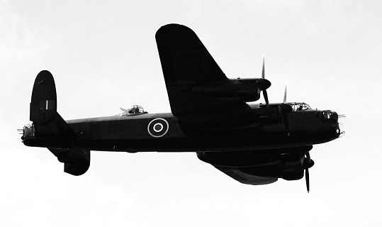 3d illustration. British heavy bomber from WW2