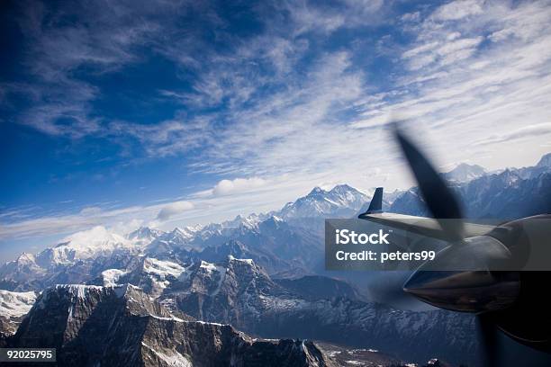 Flugzeug Flug Über Mount Everest Stockfoto und mehr Bilder von Mount Everest - Mount Everest, Fliegen, Flugzeug