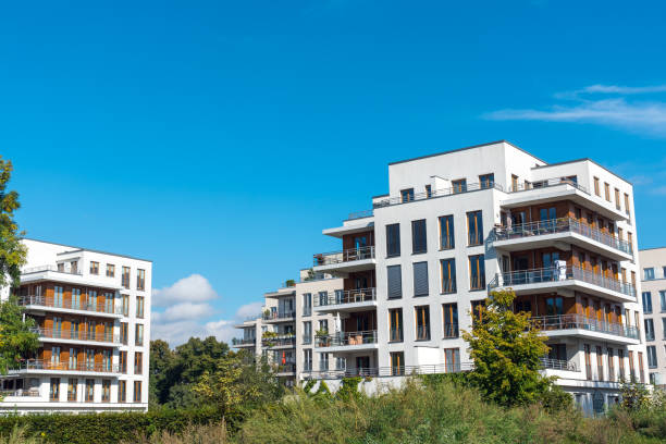 istock Housing development area with new apartment house 920258090
