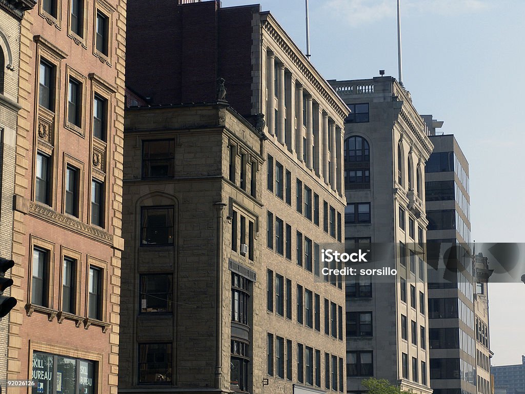 Antigos edifícios Tremont Street Boston - Royalty-free Antigo Foto de stock