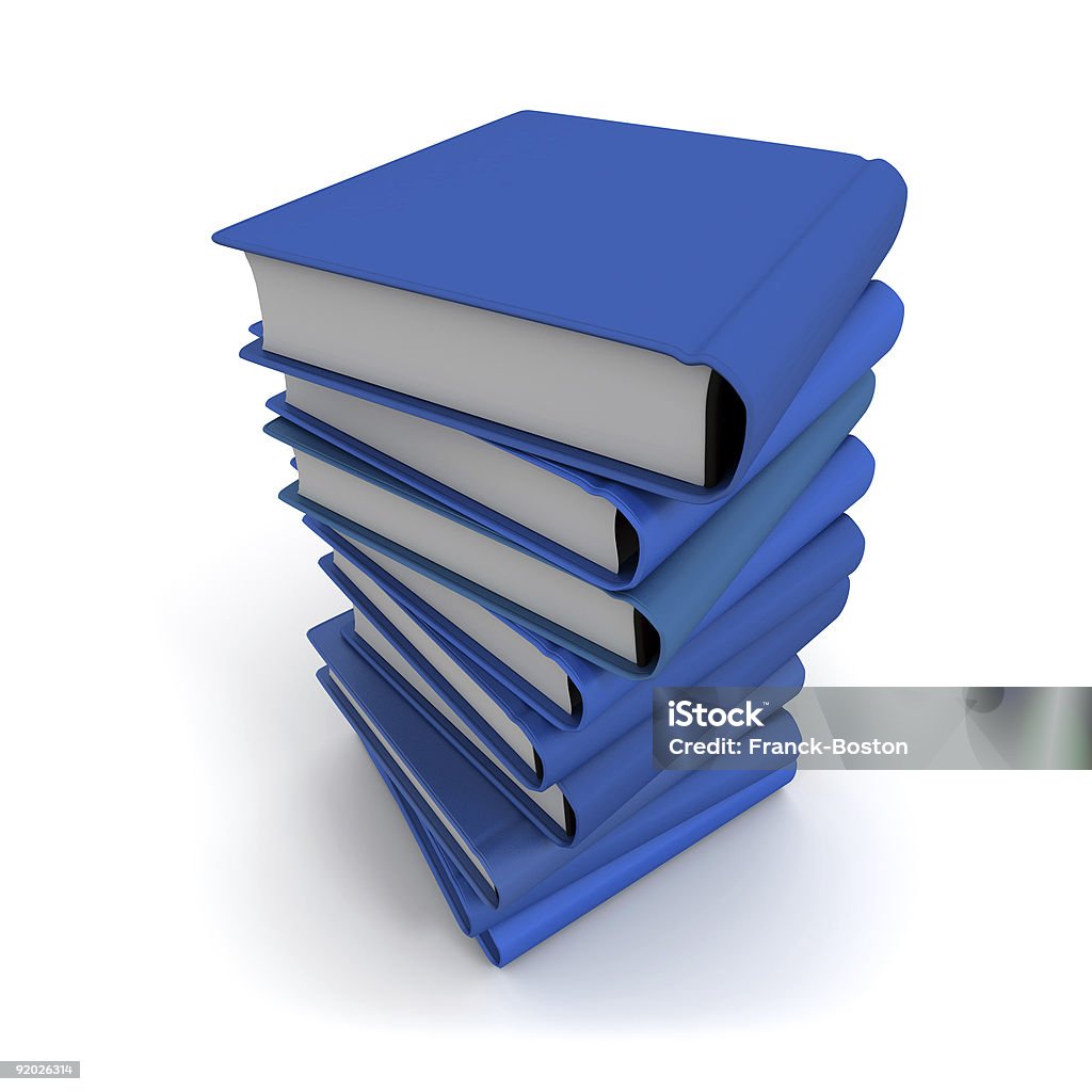 Кучу книг синей - Стоковые фото Без людей роялти-фри