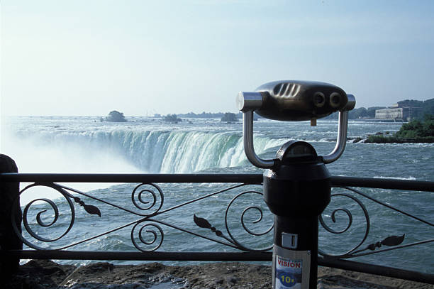 Niagara and viewer stock photo