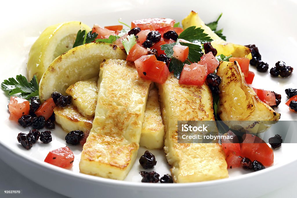 Halloumi-Salat - Lizenzfrei Käse Stock-Foto