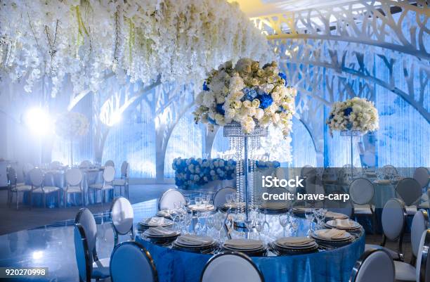 Beautiful Table Setting For An Wedding Reception Or An Event Stock Photo - Download Image Now