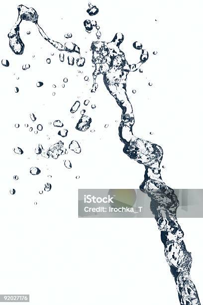 Acqua Splash - Fotografie stock e altre immagini di Acqua - Acqua, Acqua fluente, Blu