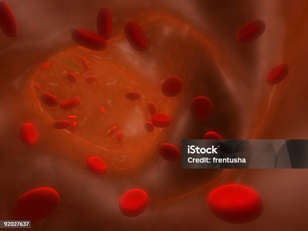 Cantidad De Eritrocitos Flotando En Una Arteria Foto de stock y más banco de imágenes de Anatomía - Anatomía, Biología, Color - Tipo de imagen